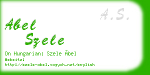 abel szele business card